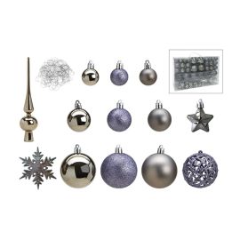 G. Wurm Weihnachtskugel 111-er Set, Grau - FRI-GX47-004NXH