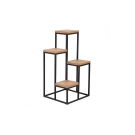 Woody Fashion Pflanzenständer Jason 39 cm, Schwarz/Nature - FRI-GX47-002NNZ