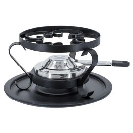 Kadastar Fondue-Rechaud Traditional Ø 15 cm, Schwarz/Silber - FRI-GX47-002J25