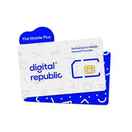 Digital Republic Flat Mobile Plus – SIM-Karte 365 Tage CH + 24 GB EU/USA/UK - FRI-GX47-0029DV