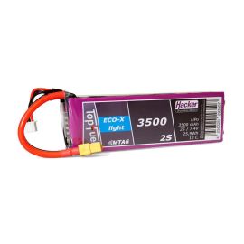 Hacker RC-Akku LiPo 3500 mAh 7.4 V 10C TopFuel ECO-X-Light MTAG - FRI-GX47-006RY1