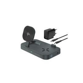 4smarts Wireless Charger Qi2 Schwarz - FRI-GX47-0014CA