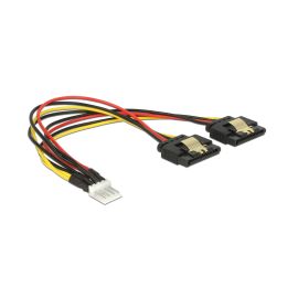 Delock Y-Stromkabel Floppy 4Pin - 2x SATA 20 cm - FRI-GX47-004BWJ