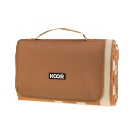 KOOR Picknickdecke Check, Braun 150 x 200 cm - FRI-GX47-000781