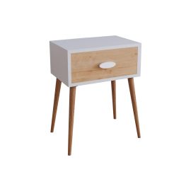 VCM Nachttisch Singol L 44.5 x 60 cm, Honig-Eiche/Weiss - FRI-GX47-001RST