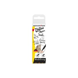 Eberhard Faber Tattoostift Skinlettering 4 Stück, Schwarz - FRI-GX47-002CP9