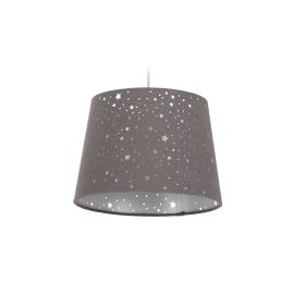 relaxdays Hängelampe Sterne Grau - FRI-GX47-002C8S