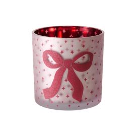 Boltze Weihnachtswindlicht Boucle Glas, 15 x 15 cm - FRI-GX47-0001GX