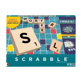Mattel Spiele Scrabble Original Holz 2 in 1 , 2-4 Spieler – DE - - FRI-GX47-002F8Q
