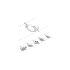 Paulmann CorDuo LED Seilsystem RoundMac Basisset Blanc Chrome - FRI-GX47-000M86