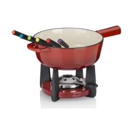 Kela Käsefondue-Set Calido 11 Teile, Rot (16621) - FRI-GX47-002KJK