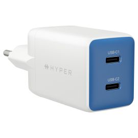 HYPER USB-Wandladegerät Flex GaN 45 W 2x USB-C (HJ1201BUEU) - FRI-GX47-0070RP