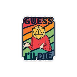 Glass Staff Colorful Guess I'll Die Sticker Mehrfarbig - FRI-GX47-00228F