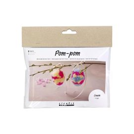 Creativ Company Bastelset Mini Pom-Poms Eier 1 Stück, Mehrfarbig - FRI-GX47-0003E0
