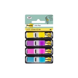 Post-it Page Marker Index Blau/Violett/Gelb/Pink, 4 Stück - FRI-GX47-0019SC