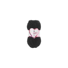 Rico Design Wolle Rico Chenillove Sparkle Schwarz - FRI-GX47-000060