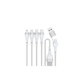 4smarts USB-Ladekabel USB-C/A Multi-Ladekabel 4in2 1.2 m, Weiss - FRI-GX47-0010AS