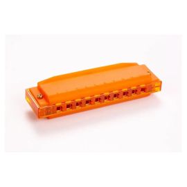 Hohner Translucent Harp Diatonisch Richter C-Dur 10 Löcher Kunststoff Orange - FRI-GX47-007S4N