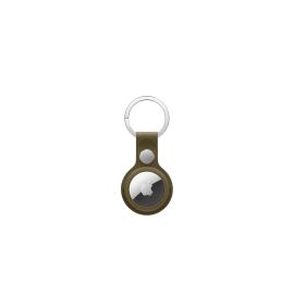 Apple AirTag Feingewebe Schlüsselanhänger Dunkeloliv - FRI-GX47-007BWV