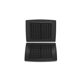 FRITEL Backplatten Waffeln 4 x 7 Aluminium-Druckguss Schwarz - FRI-GX47-0072NB
