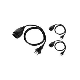 FURBER.power Verlängerungskabel T13-T12 1 m, 3 Stück - FRI-GX47-001CDB