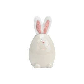 G. Wurm Aufsteller Hase 14 cm, Weiss, Rosa - FRI-GX47-001N63