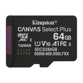 Kingston microSDXC-Karte Canvas Select Plus Gen3 64 GB (SDCS3/64GBSP) - FRI-GX47-0063SN