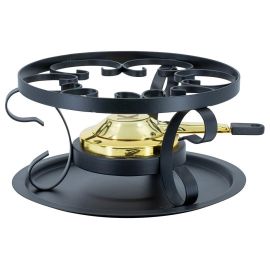 Kadastar Fondue-Rechaud Traditional Ø 21 cm Gold/Schwarz - FRI-GX47-004BKZ