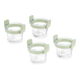 Lékué Backeinsatz Glasbehälter Mini Cups, 4 Stück - FRI-GX47-002BFD