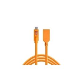 Tether Tools Kabel TetherPro USB-C zu USB-A Female, 4.6m Orange - FRI-GX47-002Q8A