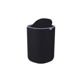 relaxdays Tischabfalleimer 1.5 l, Schwarz/Grau - FRI-GX47-006XMG