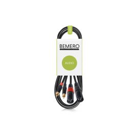 Bemero Audio-Verbindungskabel BAC2545-150BK Schwarz - FRI-GX47-0006TM