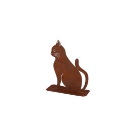 Esschert Design Dekofigur Rost-Katze Baustahl Rost-Finish - FRI-GX47-000T6D