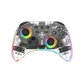 DELTACO Controller GAM-198-T Wireless Transparent RGB - FRI-GX47-002J3R