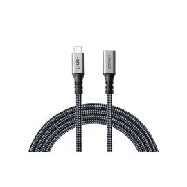 onit USB 3.2-Verlängerungskabel USB-C 0.5 m, Grau/Schwarz - FRI-GX47-007PMN