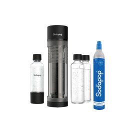 Sodapop Wassersprudler Logan Transparent/Schwarz matt - FRI-GX47-000E0H