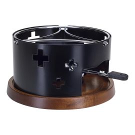Nouvel Fondue-Rechaud CH-Kreuz Schwarz - FRI-GX47-0044D6