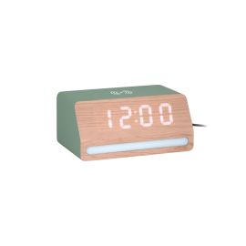 KARLSSON Wecker Retro Light LED Dschungel grün - FRI-GX47-003BKG