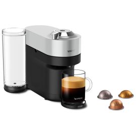 De'Longhi Kaffeemaschine Nespresso Vertuo Pop+ Silber - FRI-GX47-001QEH