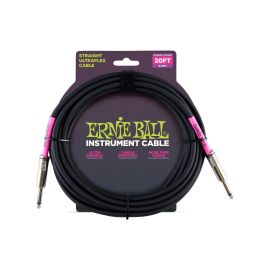 Ernie Ball Instrumentenkabel 6046 – 6.09 m, Schwarz - FRI-GX47-003WJT