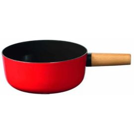 Stöckli Fondue-Caquelon Emotion 21 cm, Schwarz/Rot - FRI-GX47-001WPA