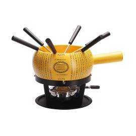 Nouvel Käsefondue-Set Parmino 9 Teile, Gelb - FRI-GX47-001P4M