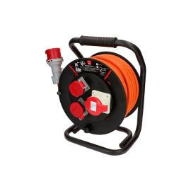Max Hauri Kabelrolle 30 m, 2x T25, 1x CEE16/5, Schwarz - FRI-GX47-00295X
