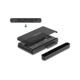 Delock Konverter USB-C für 1x M.2 NVMe SSD +1x SATA SSD/HDD - FRI-GX47-001SRV