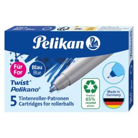 Pelikan Tintenpatrone Twist eco Blau, 5 Stück - FRI-GX47-001PF8