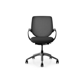 Giroflex Bürostuhl 313 mit Netzrücken und Armlehnen, Schwarz - FRI-GX47-001NYW