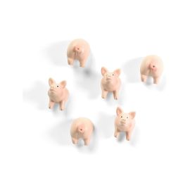 Trendform Haftmagnet PIGGY Rosa, 6 Stück - FRI-GX47-001MEW