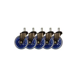 LC-Power Gaming Stuhlrollen 5er Set Dunkelblau - FRI-GX47-006PN4