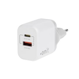 onit USB-Wandladegerät Dual 1C1A 35 W GaN Weiss - FRI-GX47-0009XN
