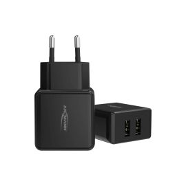 Ansmann USB-Wandladegerät Home Charger HC212, 12W, 2x USB, Schwarz - FRI-GX47-000CKD